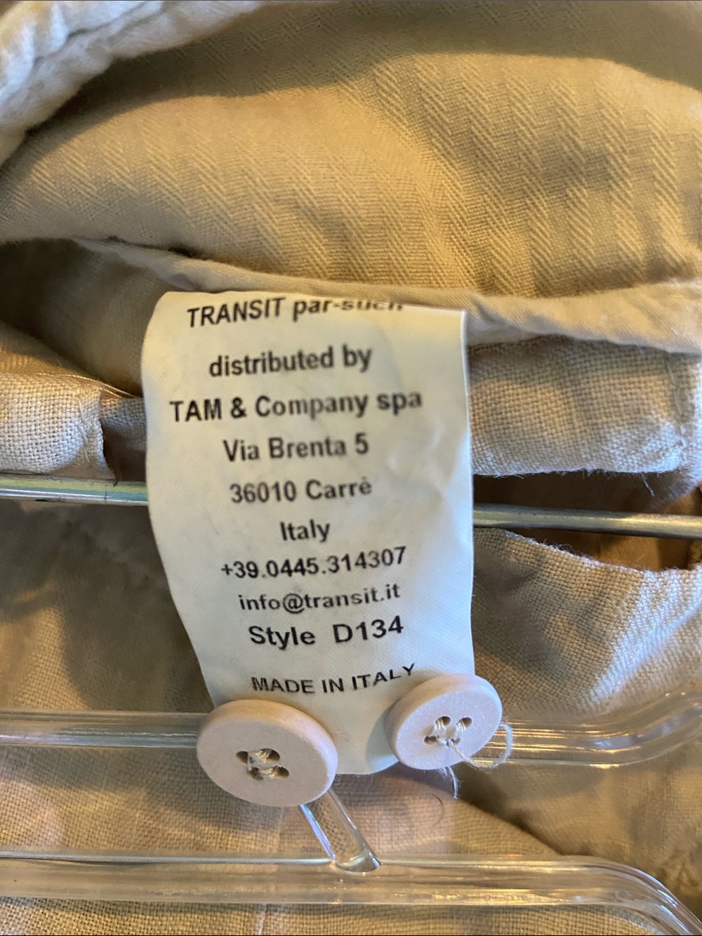 NWT Transit Par Such Linen Pocket Sand Skirt Size 3 Large - Picture 8 of 9